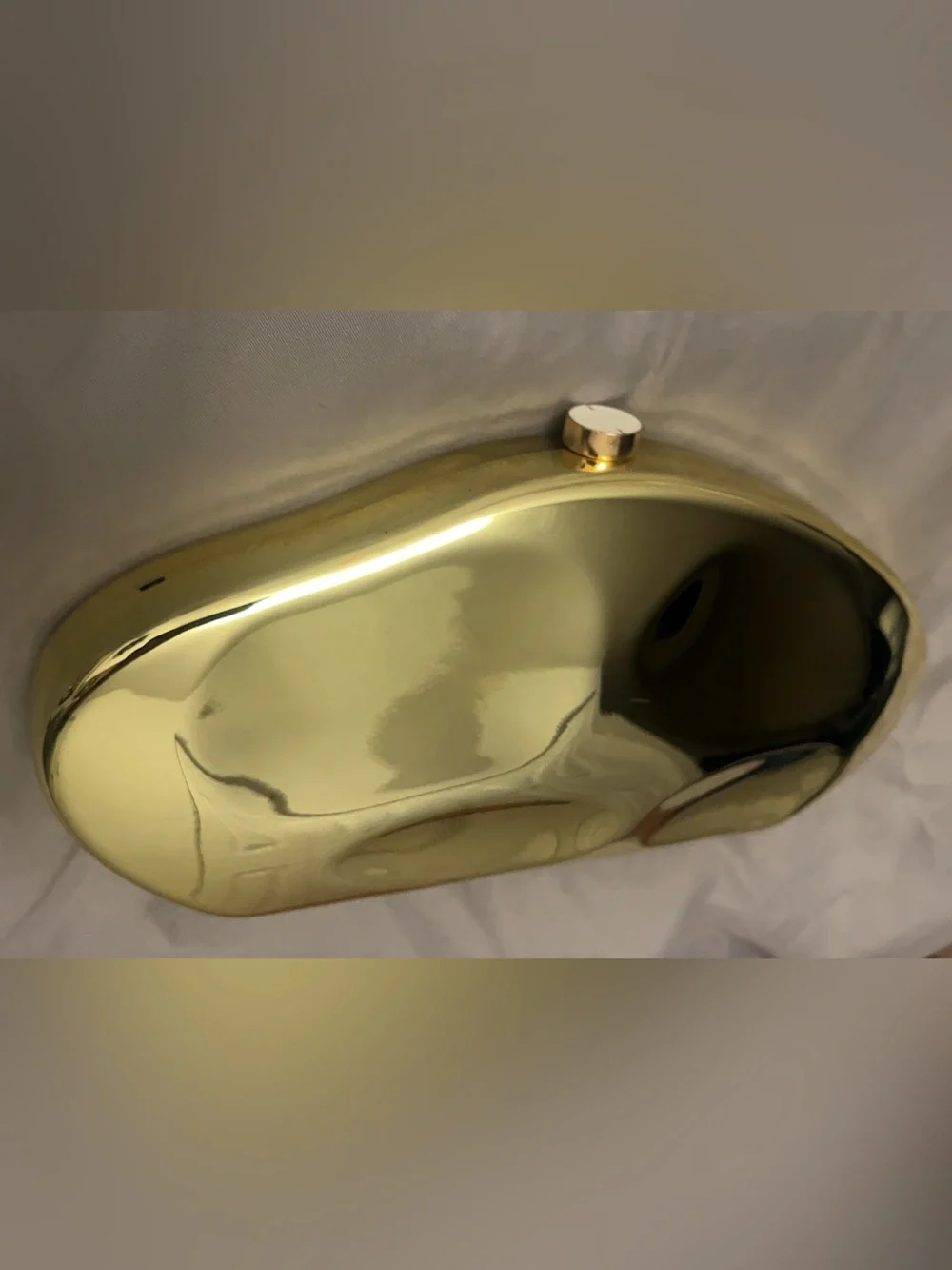 Gold Metallic Clutch Bag